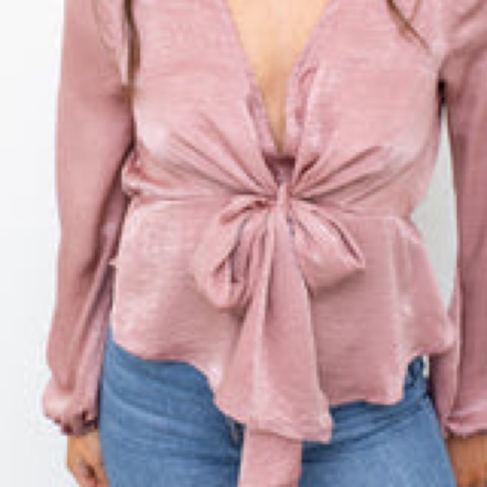A Love Like You Satin Blush Blouse